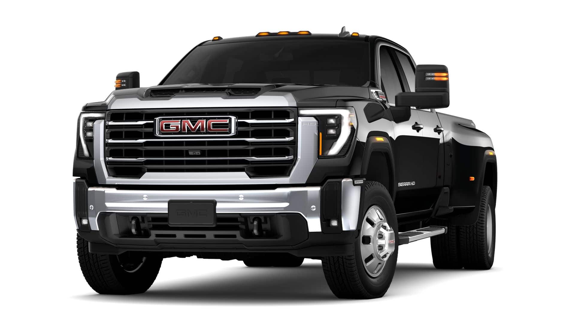 2026 GMC Sierra 3500 HD SLE DRW in Onyx Black — front three-quarter view