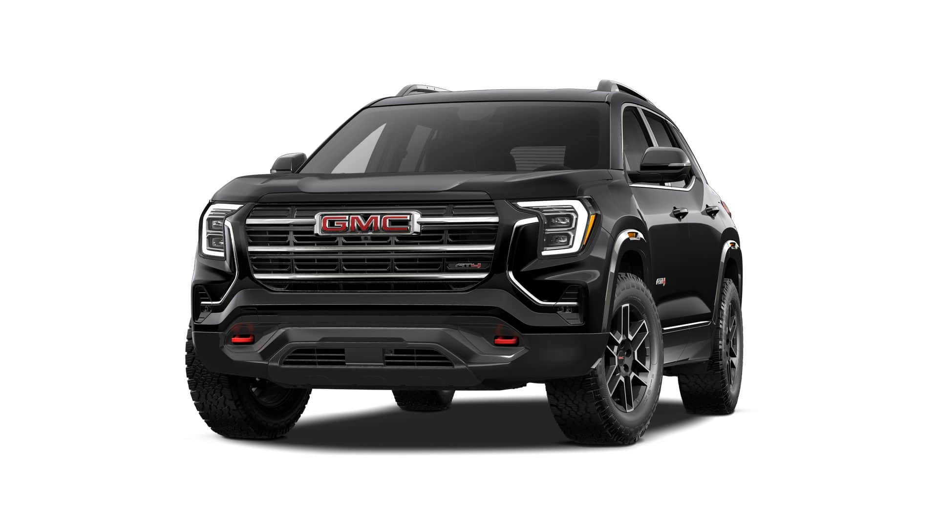 2027 GMC Terrain AWD AT4 in Ebony Twilight Metallic — front three-quarter view