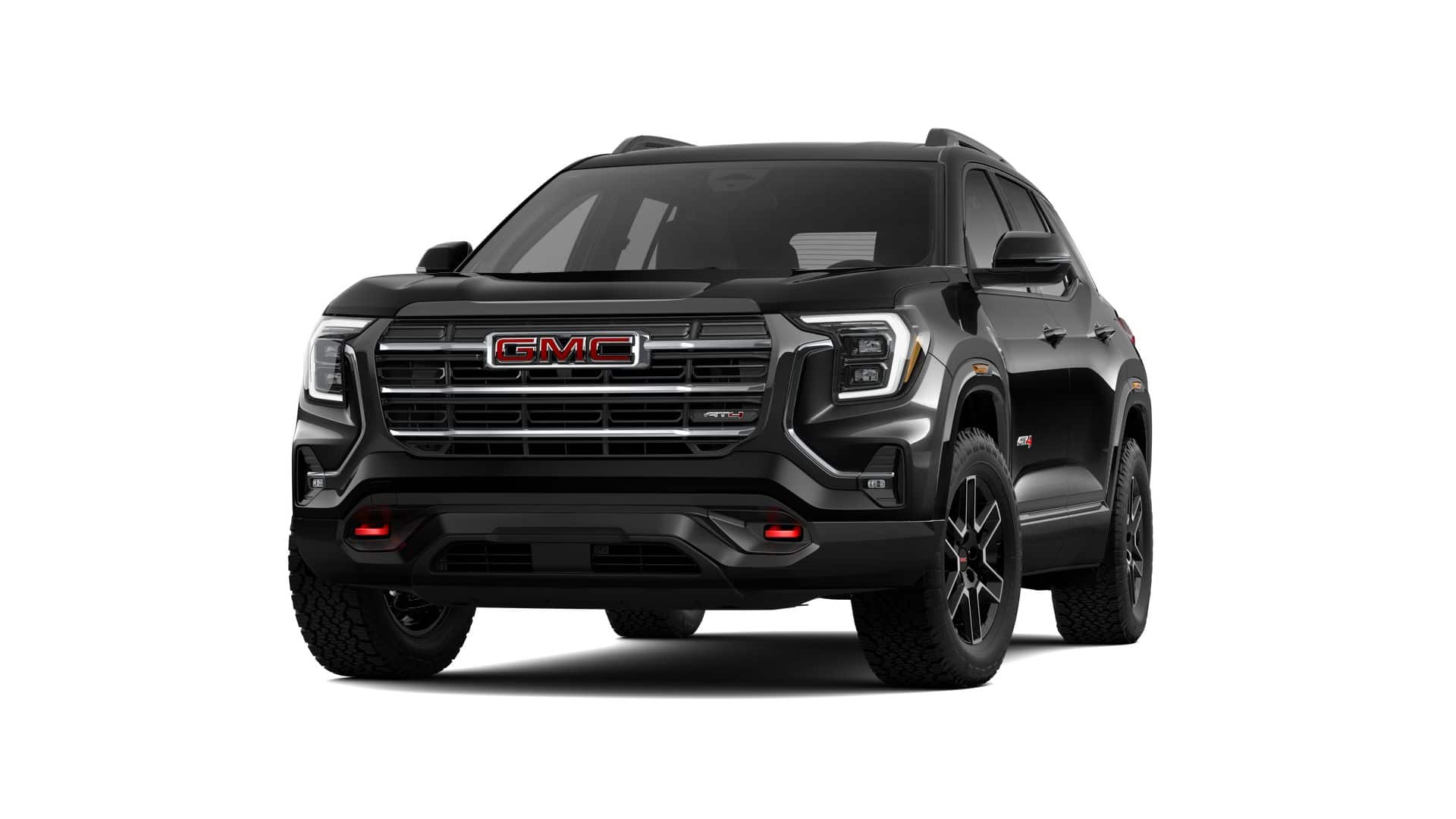 2026 GMC Terrain AT4 in Ebony Twilight Metallic — front three-quarter view